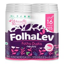 Papel higienico Folhalev folha dupla L16P15