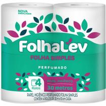 Papel Higiênico Folhalev Perfumado Folha Simples 30m 4UnSKU 1952568002 Papel Higiênico Folhalev Perfumado Folha Simples 30m 4UnSKU 1952568002