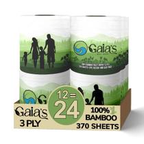 Papel higiênico GAIA'S Premium Organic Bamboo 12 Mega Rolls