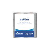 Papel Higienico HB500 Rolo Benefit Folha Simples 8X500 Metros Milclean Papel Higienico HB500 Rolo Benefit Folha Simples 8X500 Metros Milclean