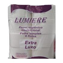 Papel Higiênico Industrial Super Macio Branco Luxo C/ 8 Unidades Lumiere