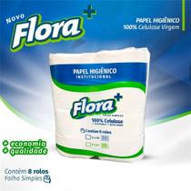 Papel higienico institucional flora ouropel 8 rolos 180 metros folha simples Papel higienico institucional flora ouropel 8 rolos 180 metros folha simples