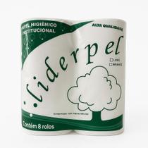 Papel higiênico institucional rolão contem 1 pacote folha simples branco com 8 unidades de 10 cm por 300 metros . produto ideal para . acad