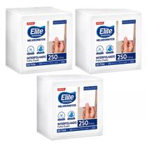 Papel Higiênico Interfolhado Folha Dupla Elite Professoinal c/ 250 Folhas - 207124 - Kit c/ 3 un