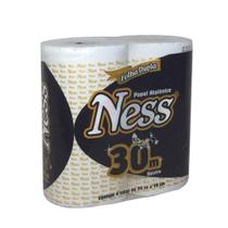 Papel Higiênico Ness Folha Dupla Neutro com 4 Rolos