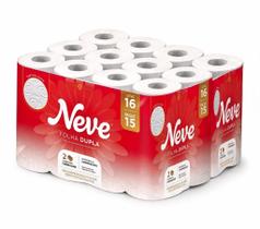 Papel Higiênico Neutro Folha Dupla 30x10 Neve 16 Rolos Papel Higiênico Neutro Folha Dupla 30x10 Neve 16 Rolos
