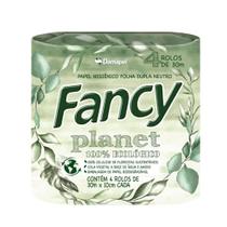 Papel Higiênico Neutro Folha Dupla Fancy Planet 4 Rolos Papel Higiênico Neutro Folha Dupla Fancy Planet 4 Rolos