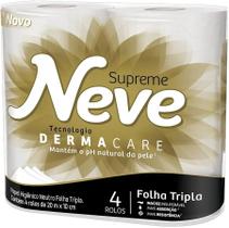 Papel Higienico Neutro Folha Tripla Neve 4 Rolos Papel Higienico Neutro Folha Tripla Neve 4 Rolos
