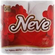 Papel Higienico Neve - 4 rolos Folha Dupla Papel Higienico Neve - 4 rolos Folha Dupla