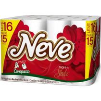 Papel higienico neve folha dupla compacto rolo 30 metros leve 16 pague 15 unidades Papel higienico neve folha dupla compacto rolo 30 metros leve 16 pague 15 unidades