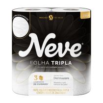 Papel Higiênico Neve Maciez Folha Tripla 4 Rolos 20m X 10cm