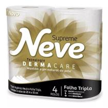 Papel Higienico Neve Neutro Supreme Folhas Tripla Com 4 Unidades Papel Higienico Neve Neutro Supreme Folhas Tripla Com 4 Unidades