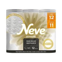 Papel Higiênico Neve Supreme Folha Tripla Leve 12 e Pague 11 Rolos Papel Higiênico Neve Supreme Folha Tripla Leve 12 e Pague 11 Rolos