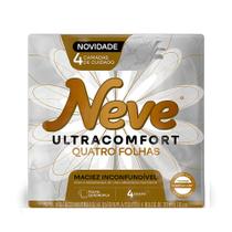 Papel Higiênico Neve Ultracomfort Folha Quádrupla 4 Unidades 20m Papel Higiênico Neve Ultracomfort Folha Quádrupla 4 Unidades 20m