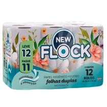 Papel Higiênico New Flock Premium Folha Dupla 20m 12 unidades Papel Higiênico New Flock Premium Folha Dupla 20m 12 unidades