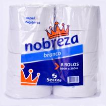 Papel Higiênico NOBREZA ROLÃO 10cm x 300m com 8un