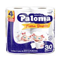 Papel higienico paloma folha dupla 64 rolos de 30m