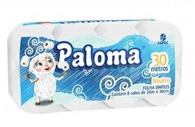 Papel Higiênico PALOMA Neutro c/ 8 Rolos de 30m