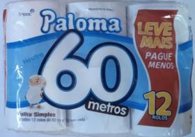 Papel higiênico Paloma pacote com 12 rolos