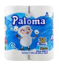 Papel Higiênico PALOMA Pct c/4 Rolos de 30m Neutro - Sepac Papel Higiênico PALOMA Pct c/4 Rolos de 30m Neutro - Sepac