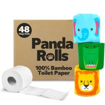 Papel Higiênico Panda Rolls 48 Mega Rolos 3 Camadas Papel Higiênico Panda Rolls 48 Mega Rolos 3 Camadas