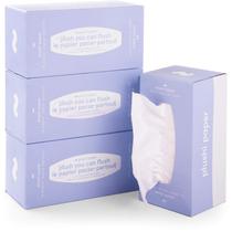 Papel higiênico, papel de pelúcia, seguro séptico, 4 camadas, 320 toalhetes, 4 caixas Papel higiênico, papel de pelúcia, seguro séptico, 4 camadas, 320 toalhetes, 4 caixas