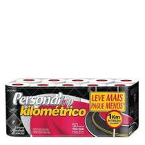 Papel higienico personal 50mt folha dupla vip kilometrico neutro 3pct c/20und - Santher