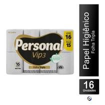 Papel Higiênico Personal Folha Tripla 20m Leve 16 Pague 15 Maciez e Resistência Santher