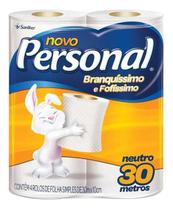 Papel Higiênico Personal Neutro Simples Com 4 Rolos