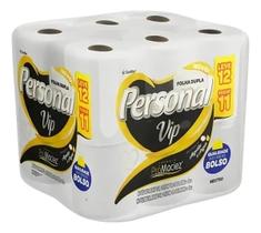Papel Higiênico Personal Vip 20m Folha Dupla Neutro 12Und Papel Higiênico Personal Vip 20m Folha Dupla Neutro 12Und