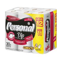 Papel Higiênico PERSONAL Vip 30m Neutro 12un (Leve 12 Pague 11)