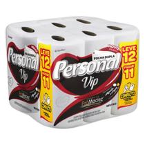 Papel Higiênico Personal Vip Folha Dupla Com 12 Rolos Fórmula PróMaciez - SANTHER Papel Higiênico Personal Vip Folha Dupla Com 12 Rolos Fórmula PróMaciez - SANTHER