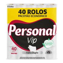 Papel Higiênico Personal Vip Folha Dupla embalagem 40 Unidades Papel Higiênico Personal Vip Folha Dupla embalagem 40 Unidades