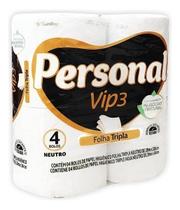 Papel Higienico Personal Vip3 Tripla Folha Neutro C/ 4 Rolos Papel Higienico Personal Vip3 Tripla Folha Neutro C/ 4 Rolos