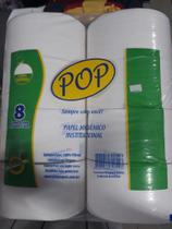 Papel Higiênico Pop 100% Celulose c/8 Rolos 300Mx10CM