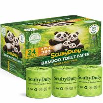 Papel Higiênico Premium Scubyduby Bambu 24 Rolos Mega 3 Camadas Papel Higiênico Premium Scubyduby Bambu 24 Rolos Mega 3 Camadas