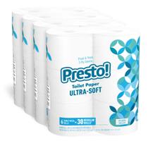 Papel Higiênico Presto! Mega Rolls - Ultramacio, 2 Camadas, 24 Unidades