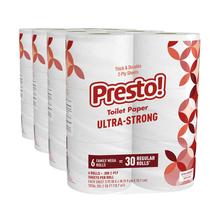 Papel Higiênico Presto! Ultra Resistente 2 Camadas 24 Rolos Mega Papel Higiênico Presto! Ultra Resistente 2 Camadas 24 Rolos Mega