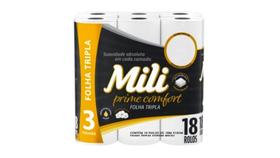 Papel Higiênico Prime Comfort Mili - Folha Tripla 18 Rolos Papel Higiênico Prime Comfort Mili - Folha Tripla 18 Rolos