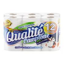 Papel Higiênico Qualité Folha Dupla 30m 12 Unidades