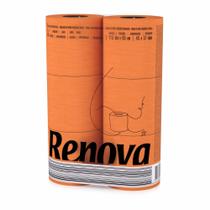 Papel Higiênico Renova Laranja 3 Camadas 6 Rolos 140 Folhas Papel Higiênico Renova Laranja 3 Camadas 6 Rolos 140 Folhas