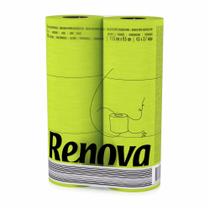 Papel Higiênico Renova Verde Lima 3 Camadas 6 Rolos 140 Folhas Papel Higiênico Renova Verde Lima 3 Camadas 6 Rolos 140 Folhas