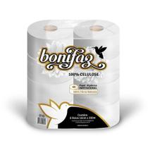 Papel Higiênico Rolão 100% Celulose F. Simples Bonifaz 8 Rolos De 300m