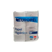Papel Higiênico Rolão 100% Celulose Folha Simples Europel com 8 Rolos