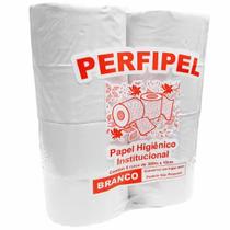 Papel Higiênico Rolão 300m Branco Perfipel 8 Unidades