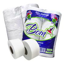 Papel Higiênico Rolão Bom 8 Rolos 100 Celulose Alta Metragem e Rendimento Industrial Residencial Papel Higiênico Rolão Bom 8 Rolos 100 Celulose Alta Metragem e Rendimento Industrial Residencial