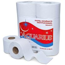 Papel Higiênico Rolão Branco Institucional Econômico Folha Simples 8 Rolos - CV DESCARTAVEIS