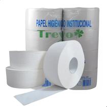 Papel Higienico Rolão Branco Trevo C/8 Rolos