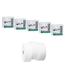Papel Higiênico Rolão Celulose 8 Rolos Folha Simples Kit 5