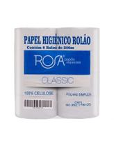 Papel higiênico rolão classic 100% celulose 8x300m - rosa papéis Papel higiênico rolão classic 100% celulose 8x300m - rosa papéis